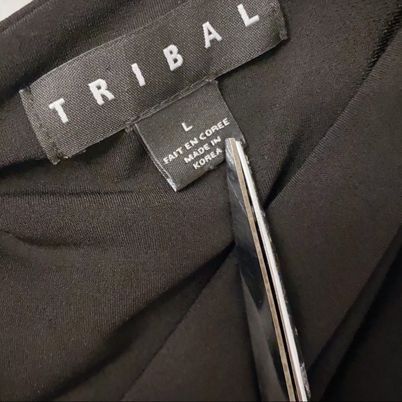 Tribal Black Blouse With Gold Hardware - Picture 6 of 6